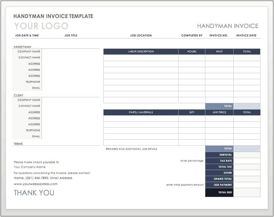 Invoice Templates For Microsoft Word Mac