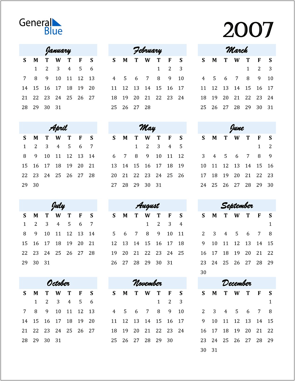 Is There A Calendar Template In Word 2007