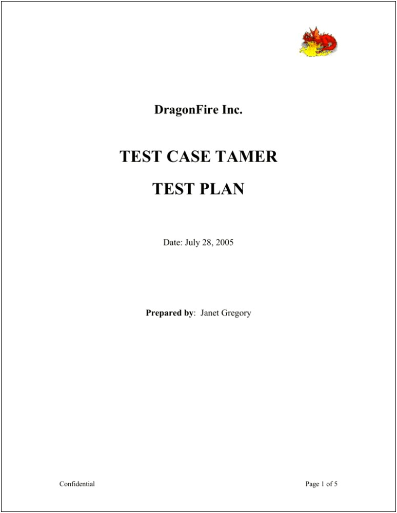 Janet Gregory Agile Test Plan Template