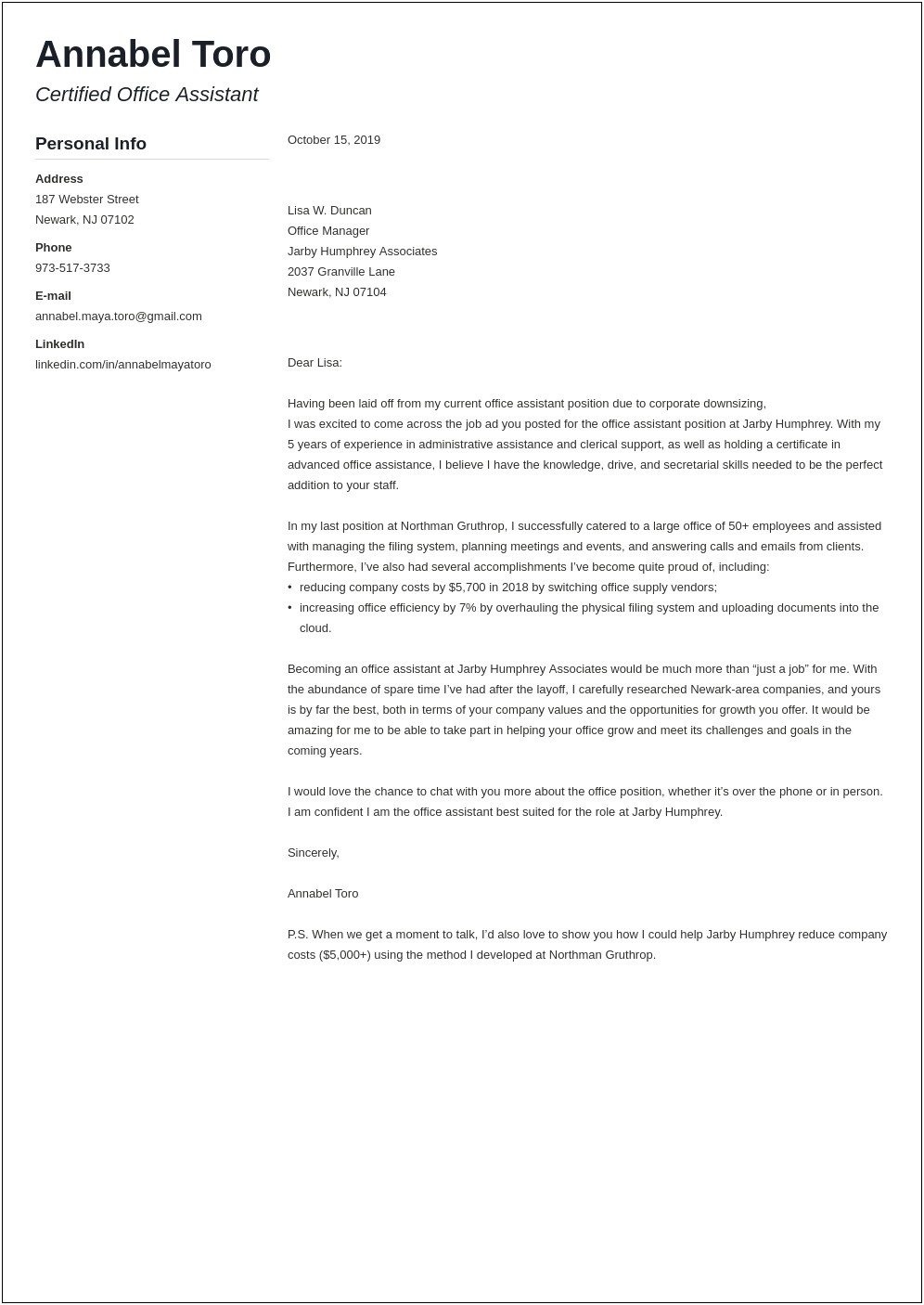 Job Application Cover Letter Template Open Office