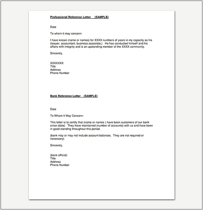 Job Letter Template From Employer To Bank