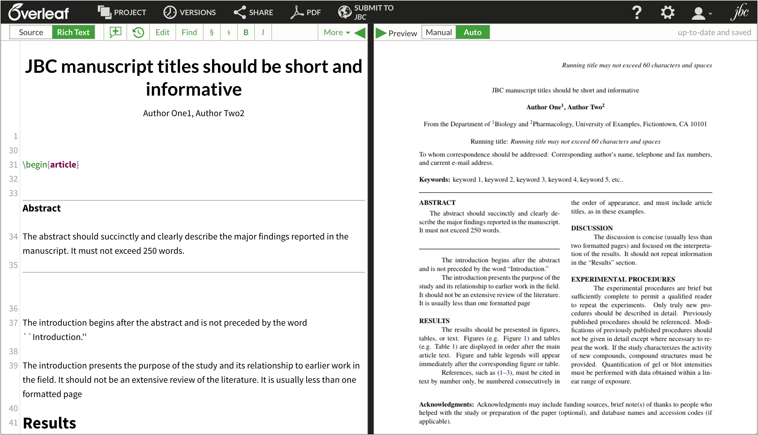 Journal Of Statistical Planning And Inference Latex Template