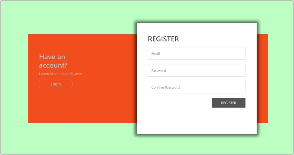Jquery Registration Form Template Free Download