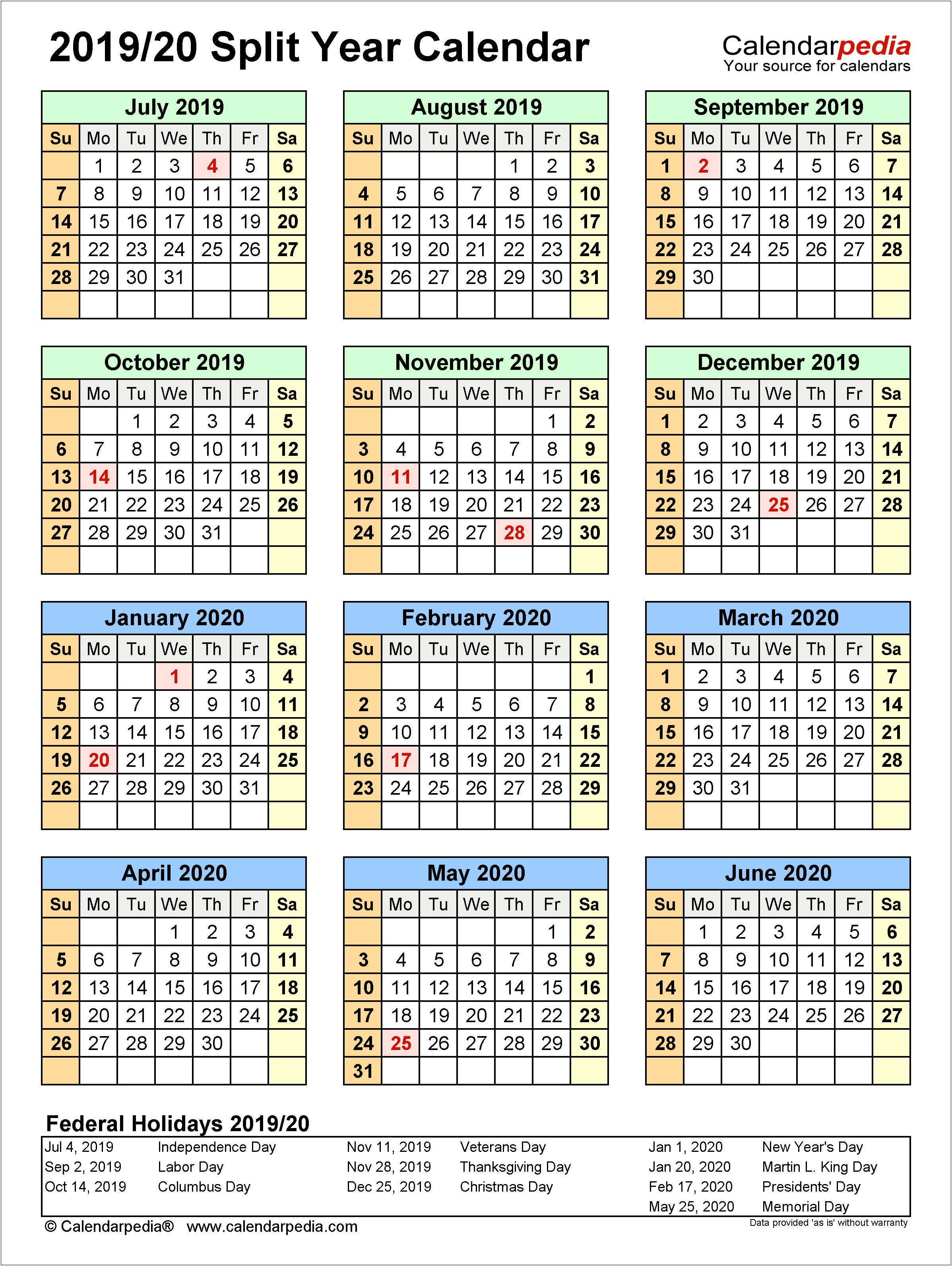 June 2019 Plan Calendar Template Word