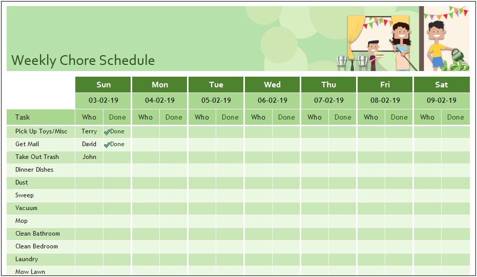 Kitchen Equipment Plan Schedule Excel Template