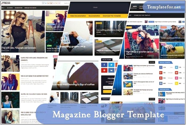 Kontify Magazine Blogger Template Free Download