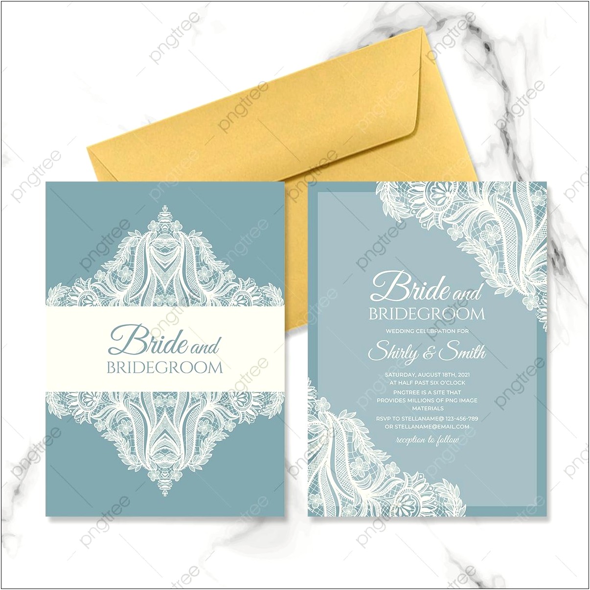 Lace Wedding Invitation Templates Free Download