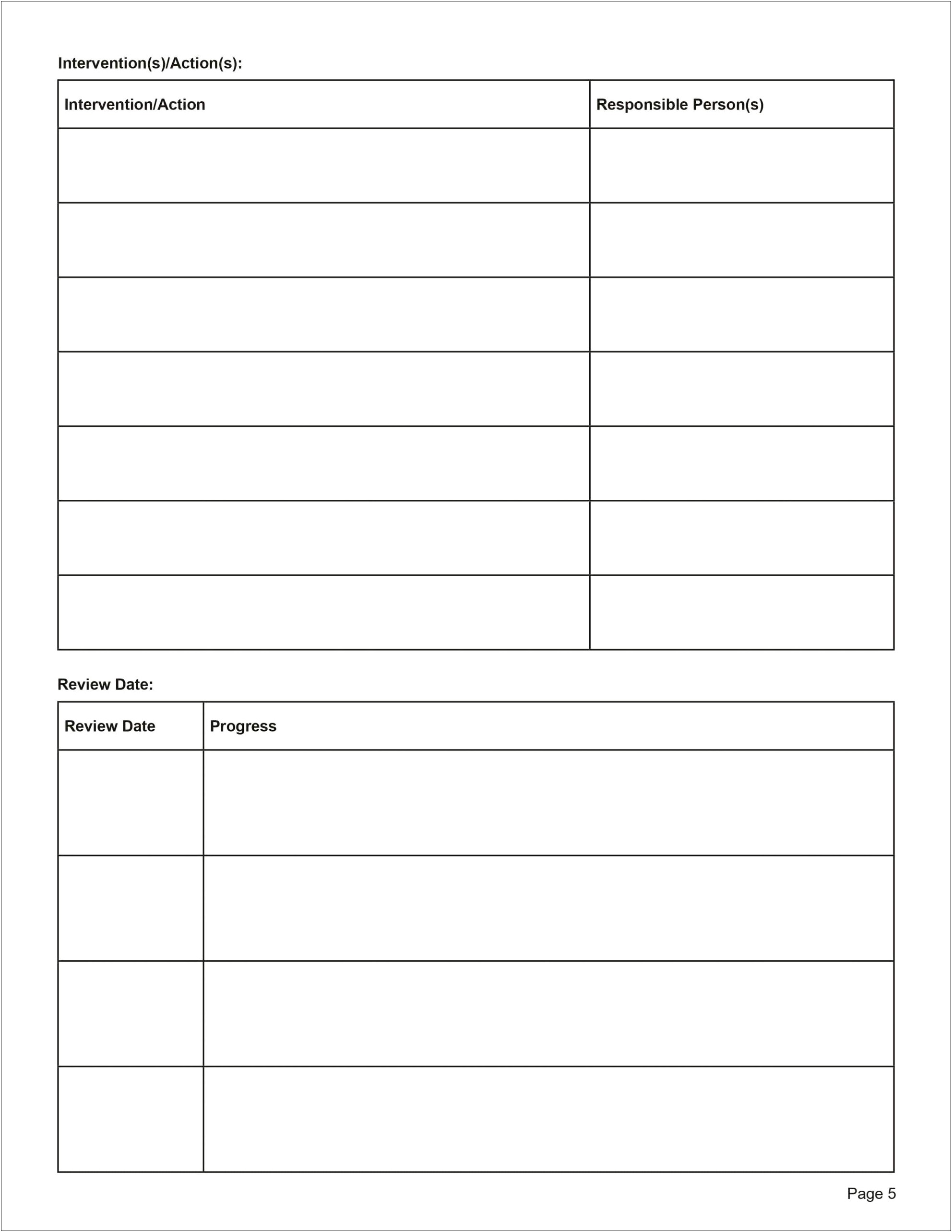 Language For Counseling Treatment Plan Template Pdf