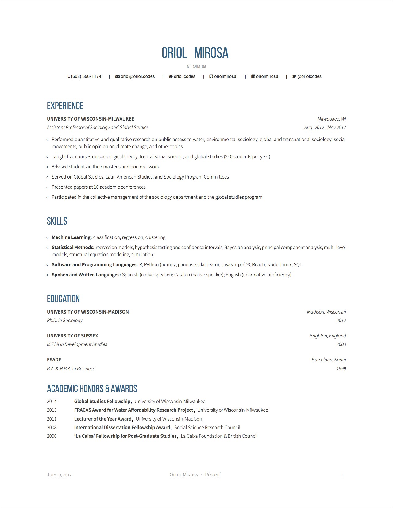 Latex Cv And Cover Letter Template