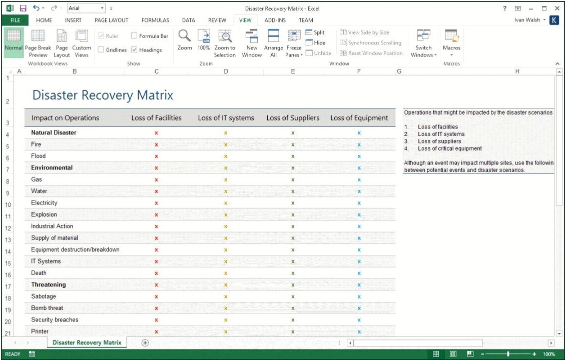 Law Firm Disaster Recovery Plan Template