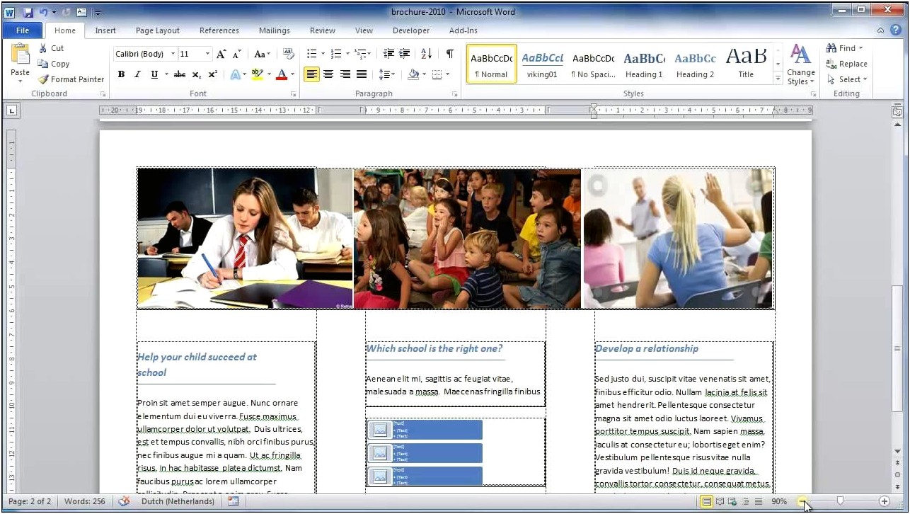 Leaflet Template For Microsoft Word 2010
