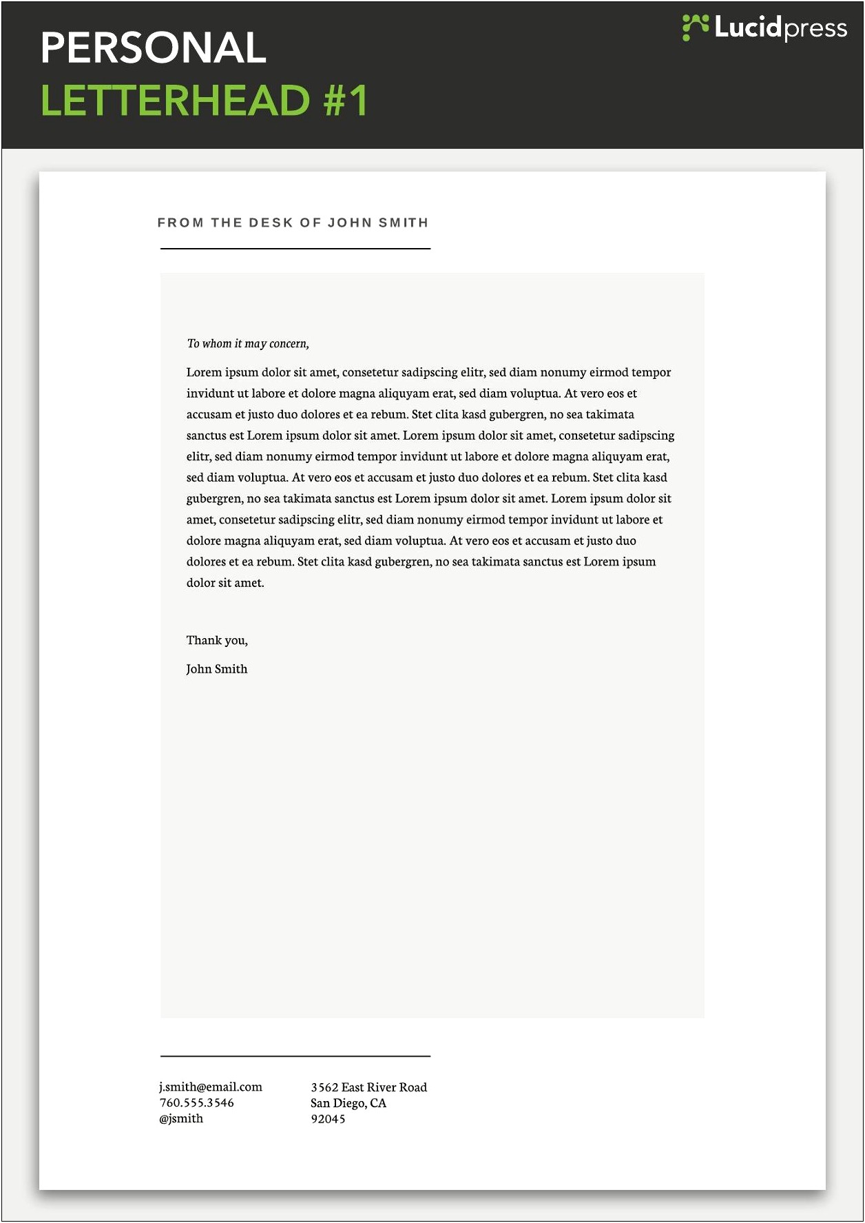 Legacy Real Estate Letter Letterhead Template