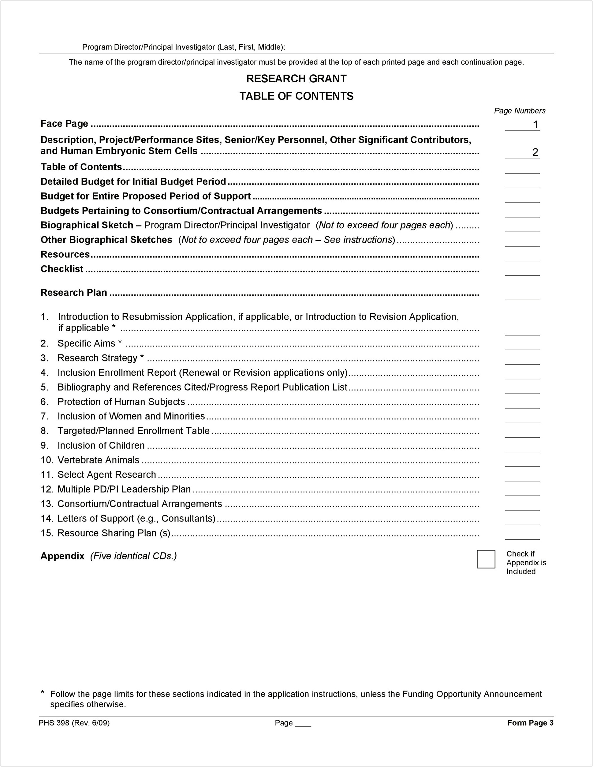 Legal Table Of Contents Template For Word