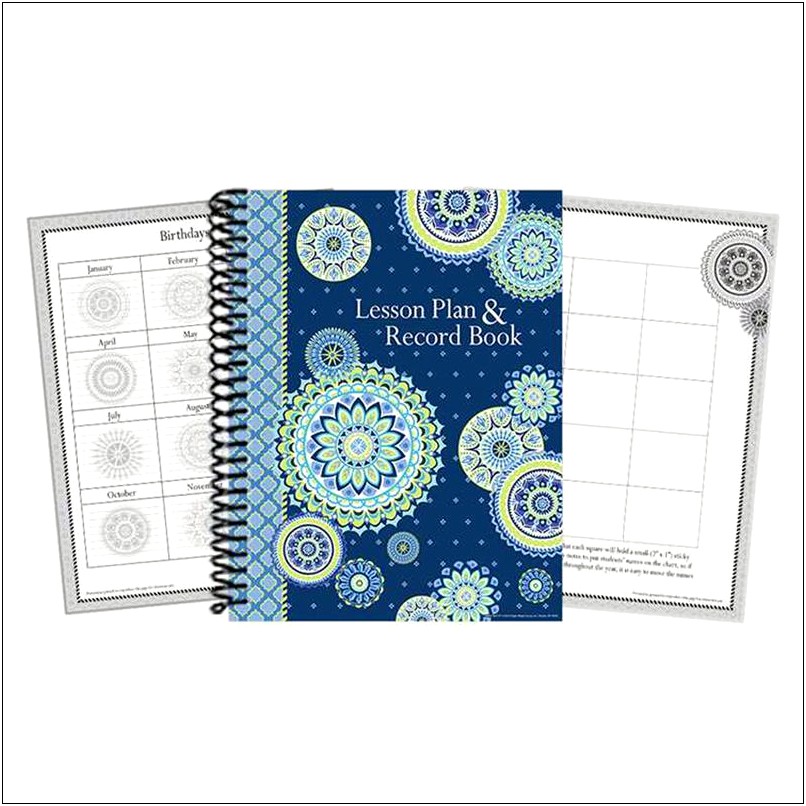 Lesson Plan And Record Book Template