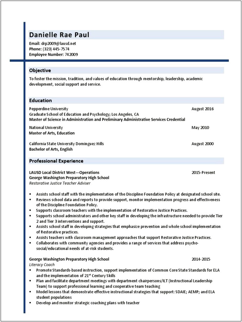 Lesson Plan Common Core Template Lausd