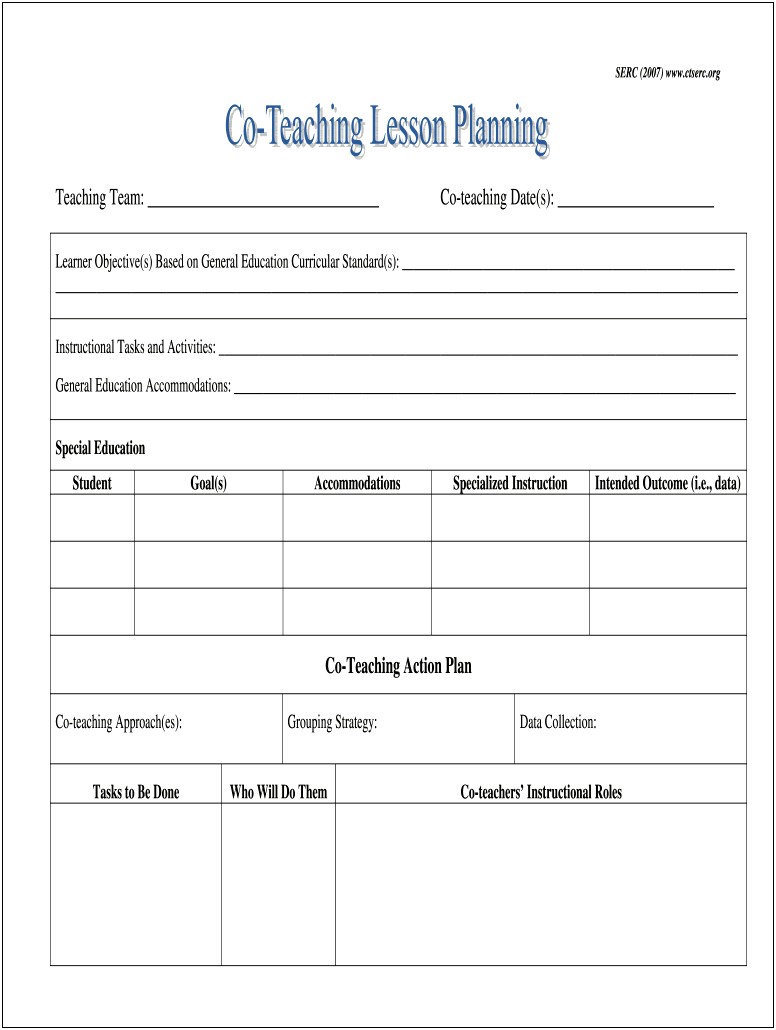 Lesson Plan Template Excel Drop Down