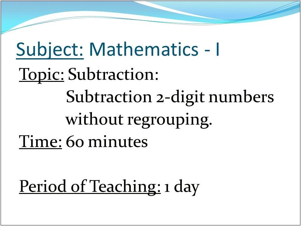 Lesson Plan Template For 60 Minute Block