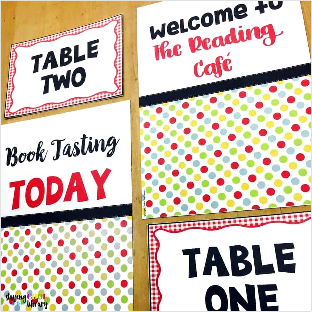 Lesson Plan Template For Book Tasting