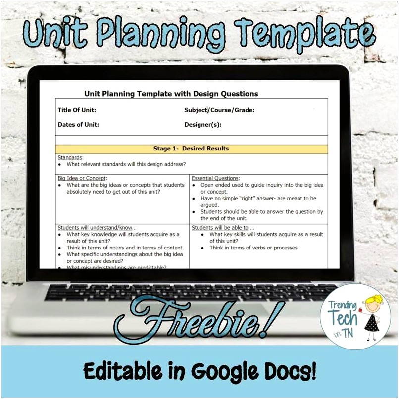 Lesson Plan Template For Google Docs