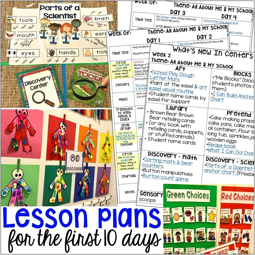 Lesson Plan Template For Head Start Programs