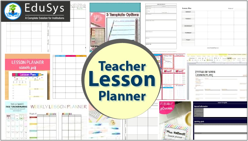 Lesson Plan Template For Kindergarten Pdf