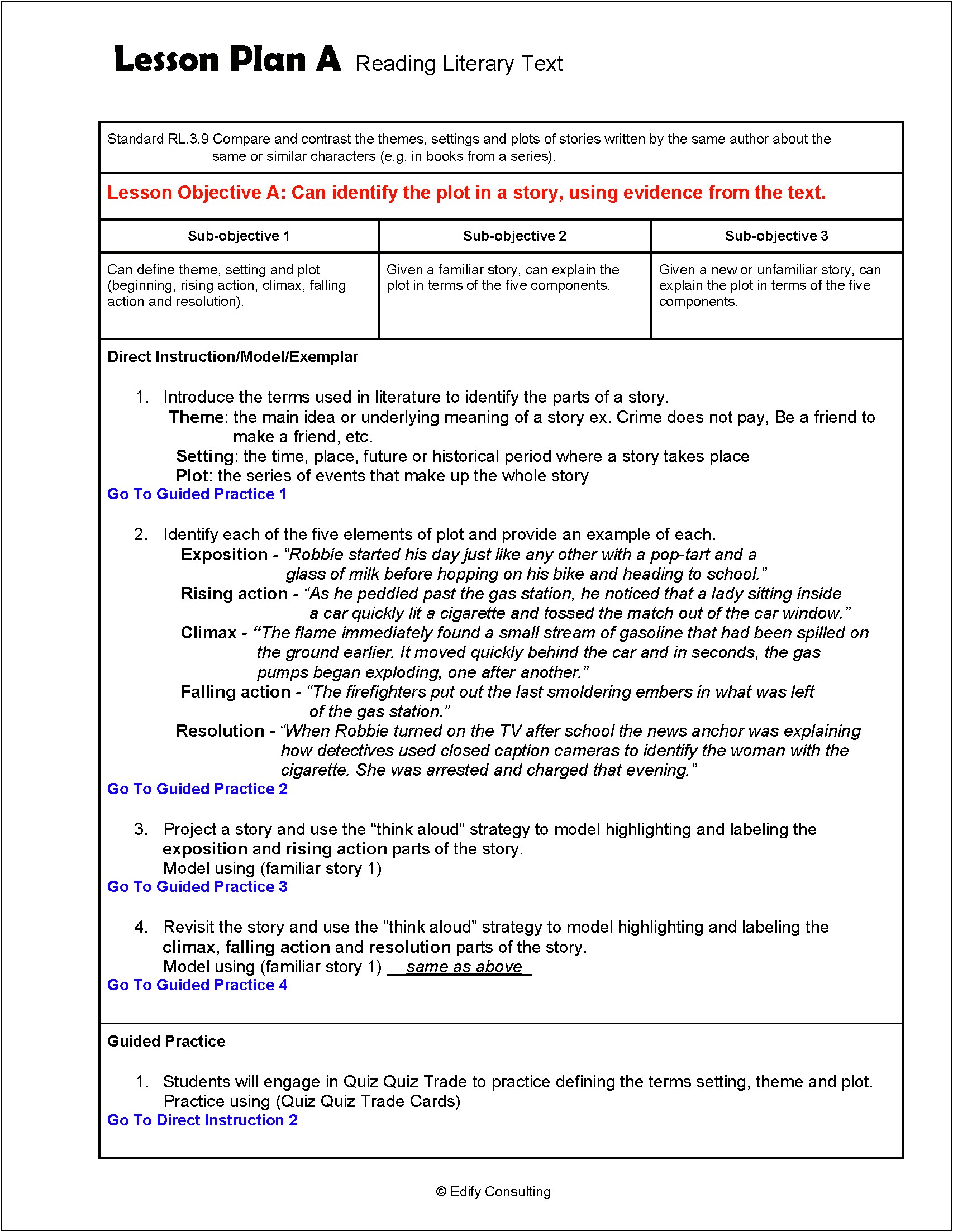 Lesson Plan Template State Of Ohio