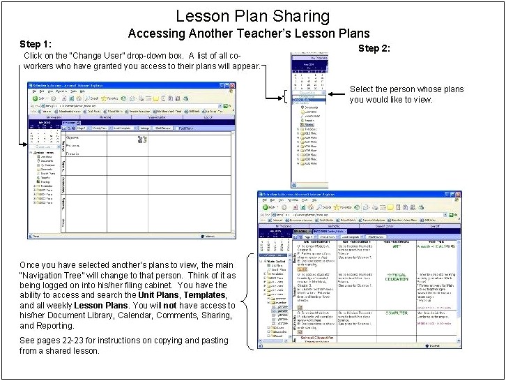 Lesson Plan Template With Drop Down Boxes