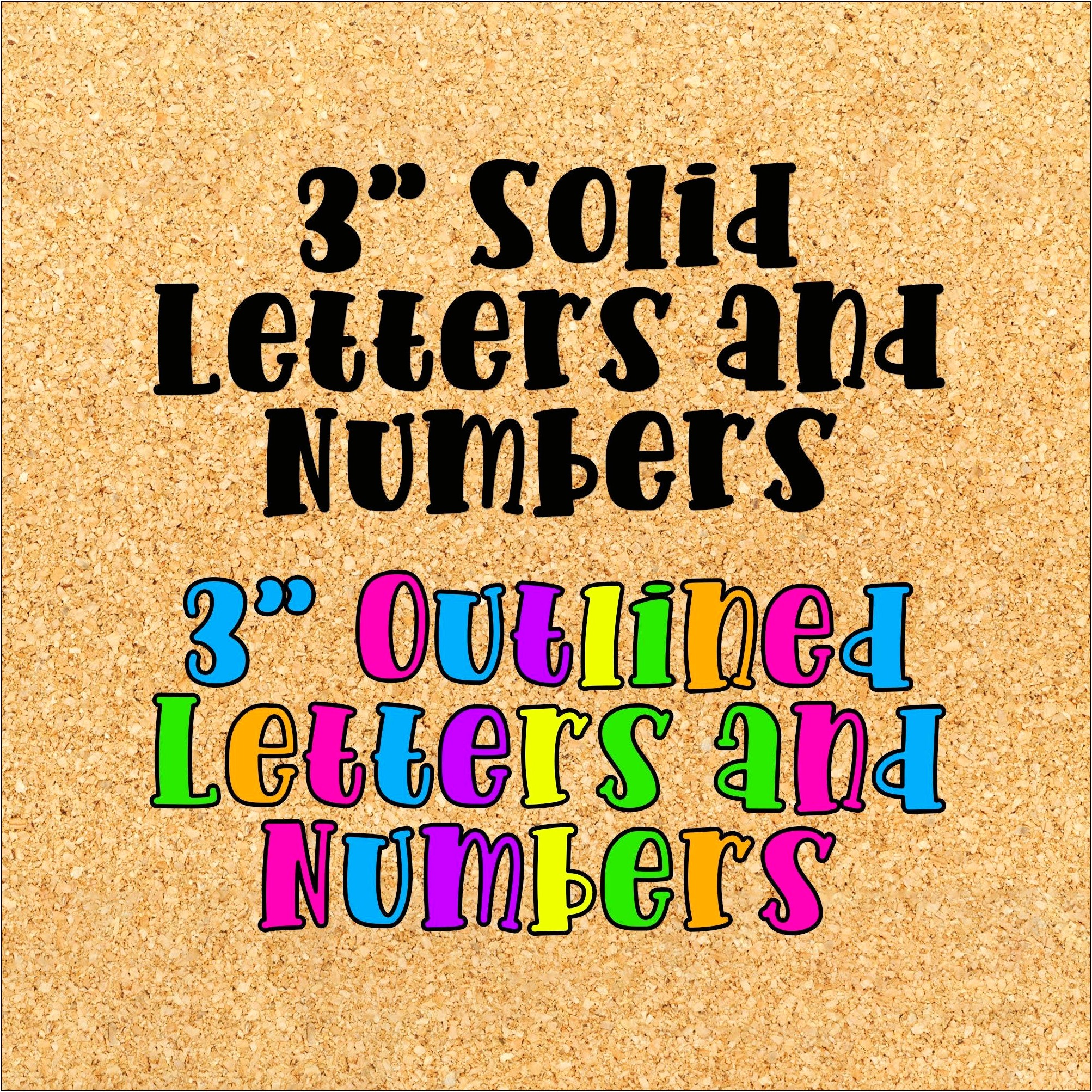 Letter And Number Templates For Bulletin Boards