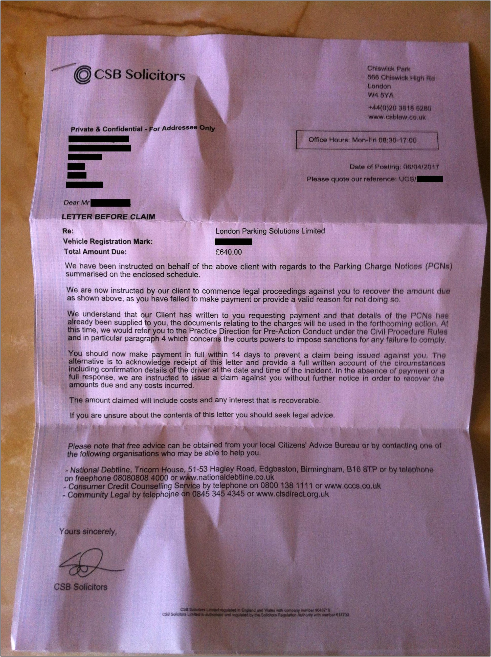 Letter Before Court Action Template Uk