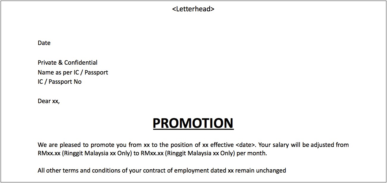 Letter Confirming End Of Fixed Term Contract Template