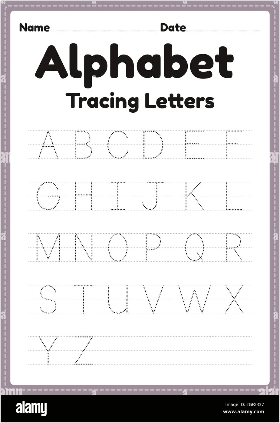 Letter Cut Out Template Children's Fonts