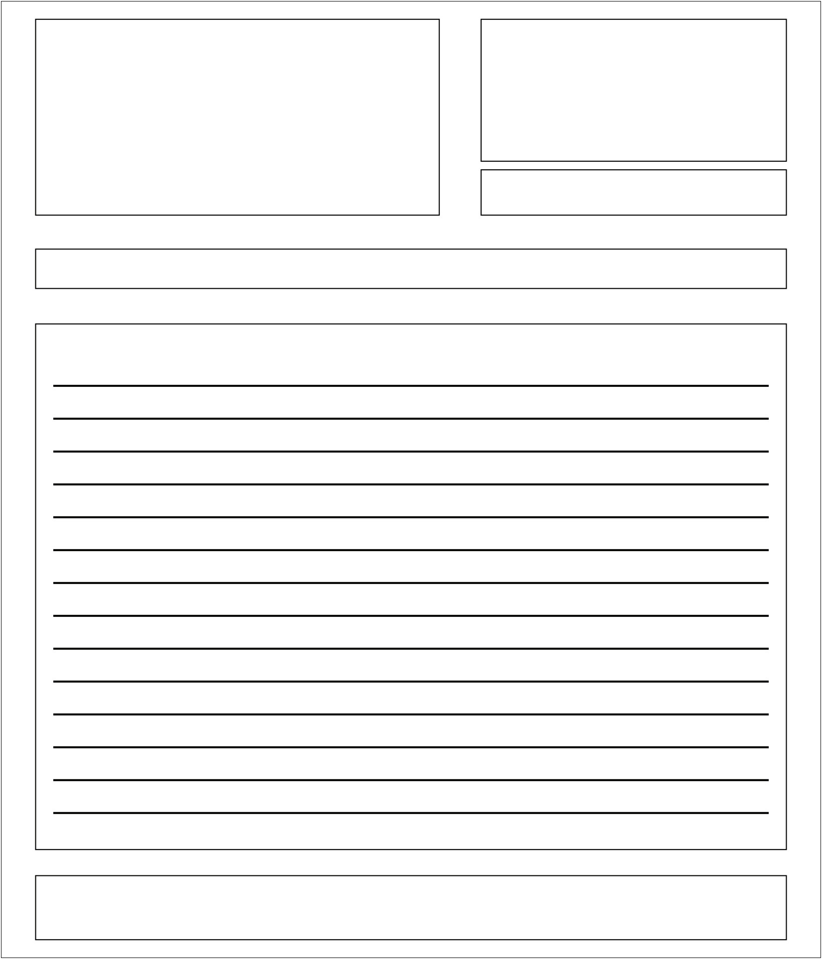 Letter Format Template For Third Grade