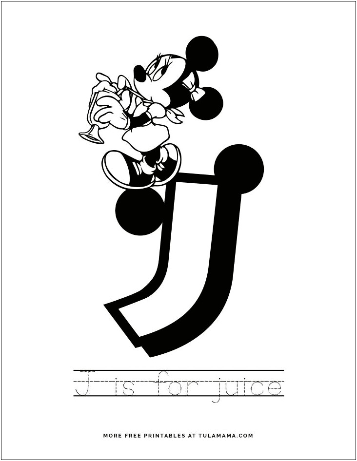 Letter From Mickey Mouse Free Template