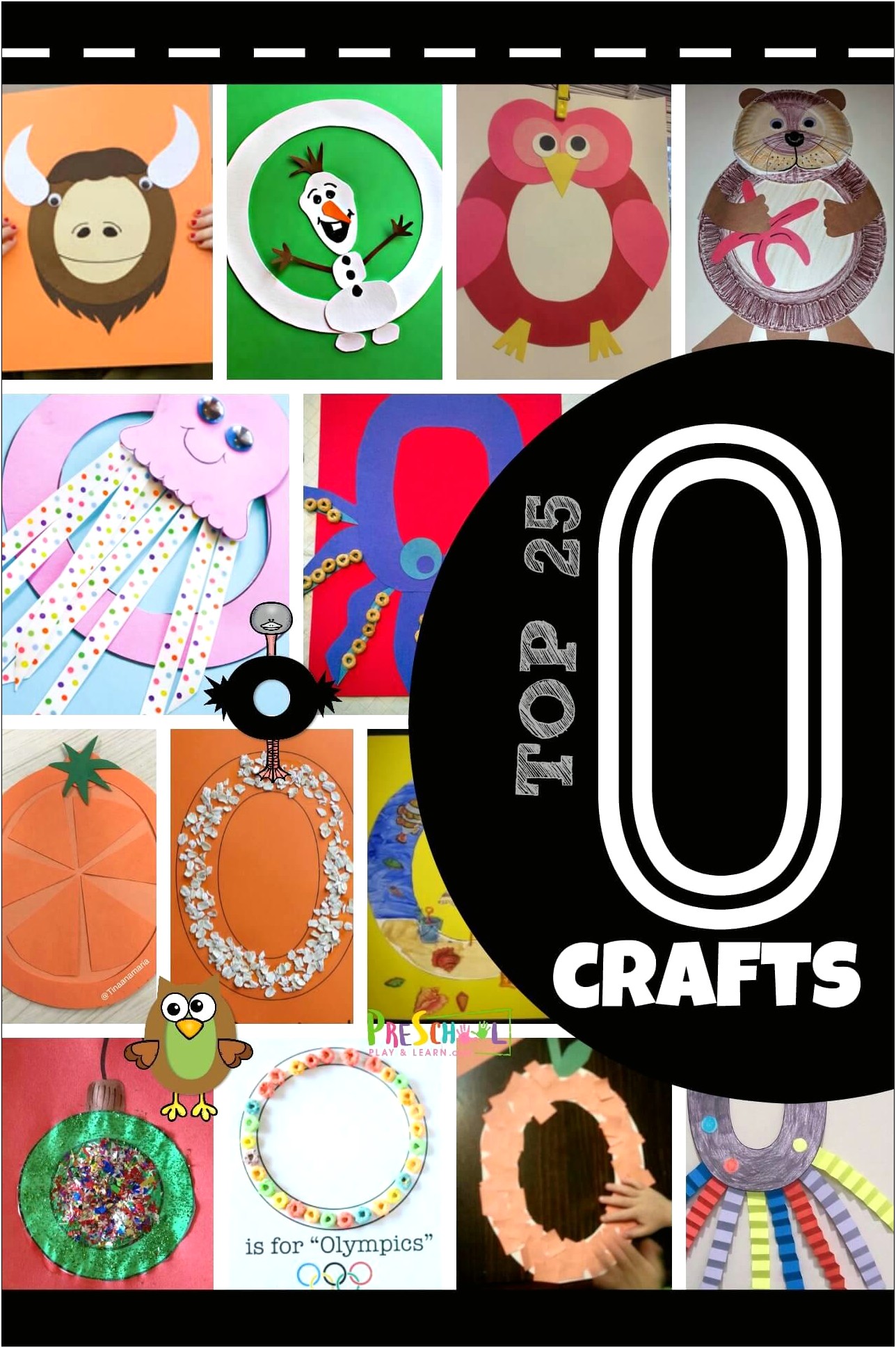 Letter O For Owl Craft Template