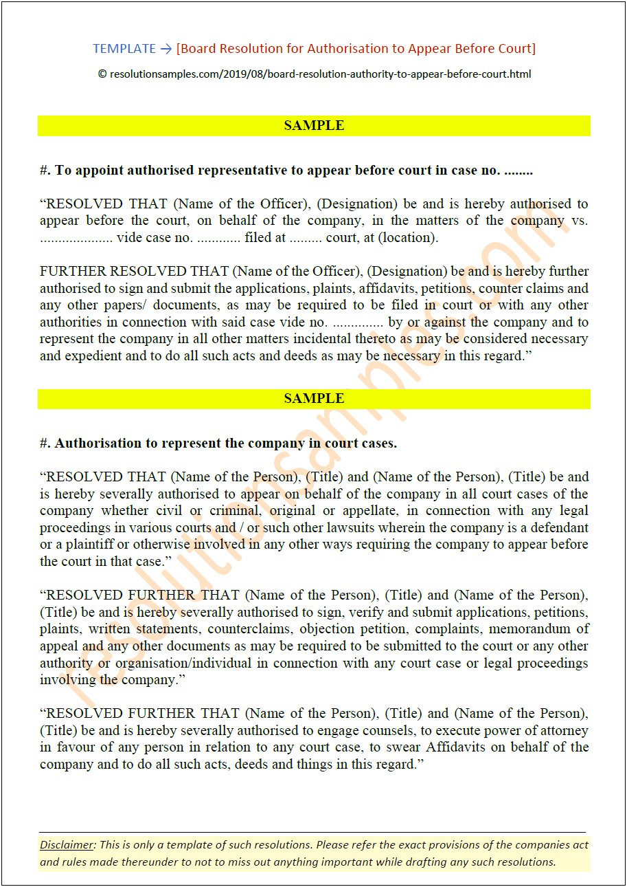 Letter Of Authority For Personal Representative Template