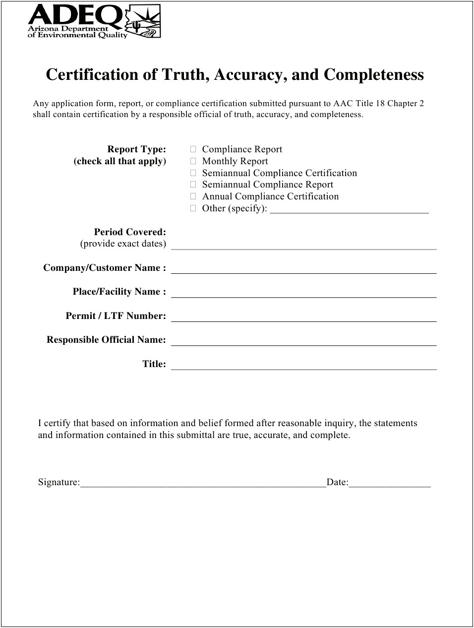 Letter Of Certification Of Accuracy Template