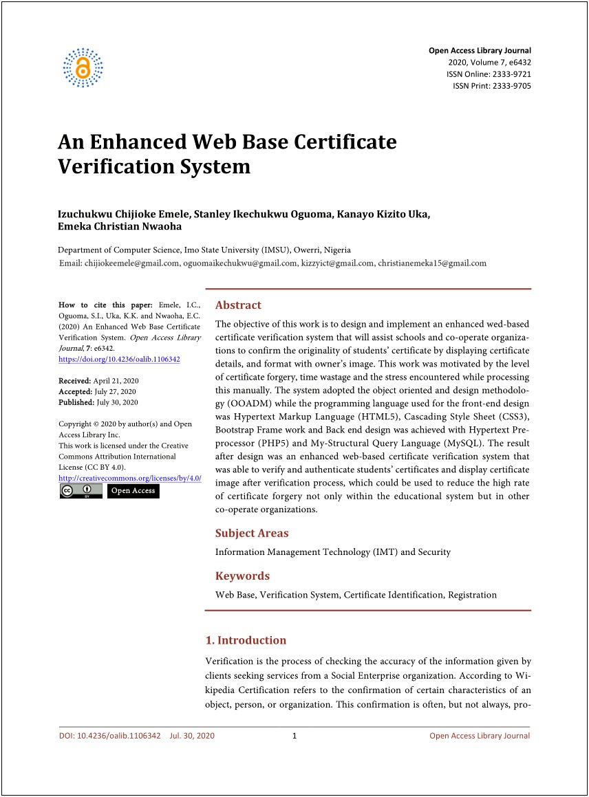 Letter Of Cetification Of Accuracy Template