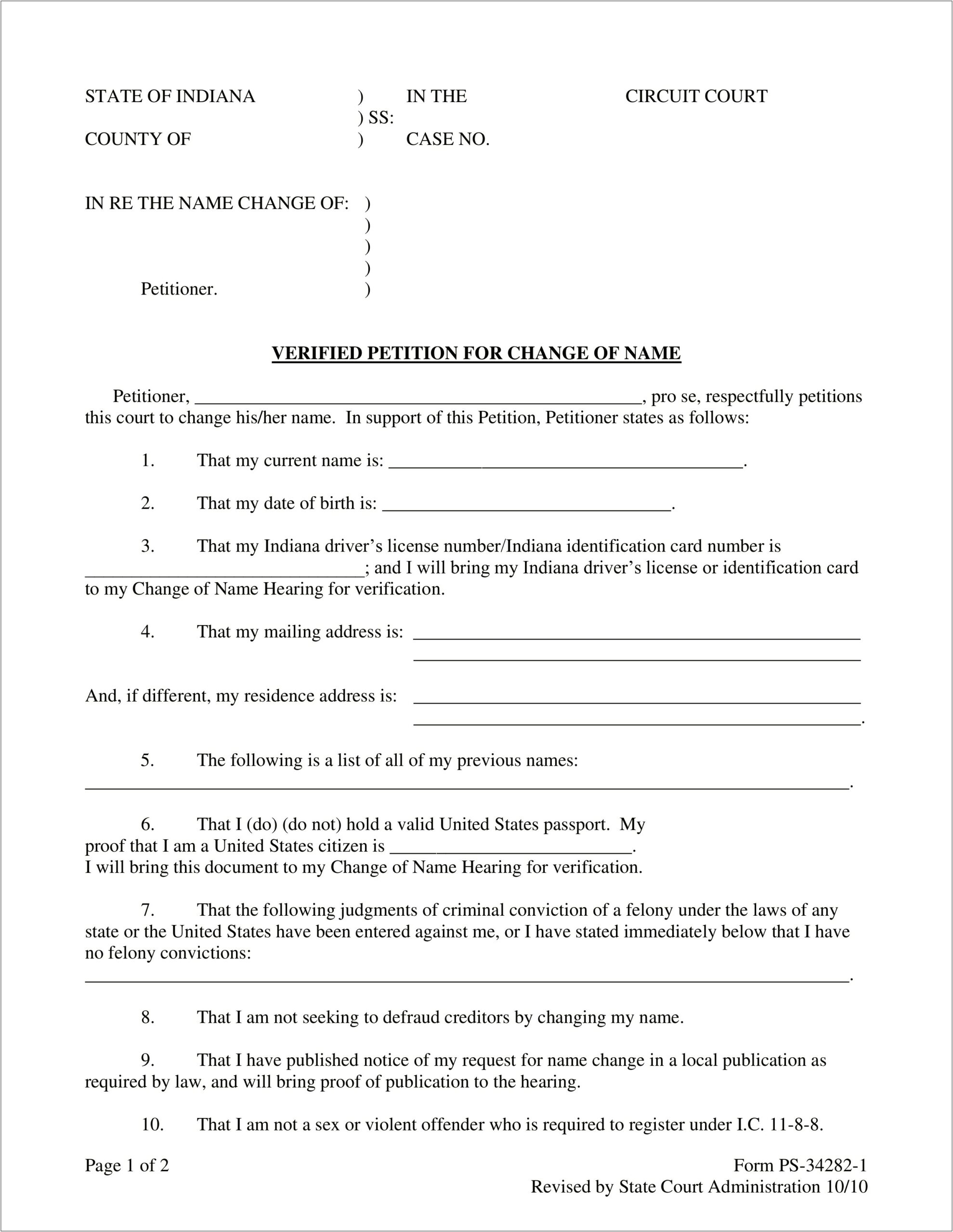 Letter Of Change Of Name After Marriage Template