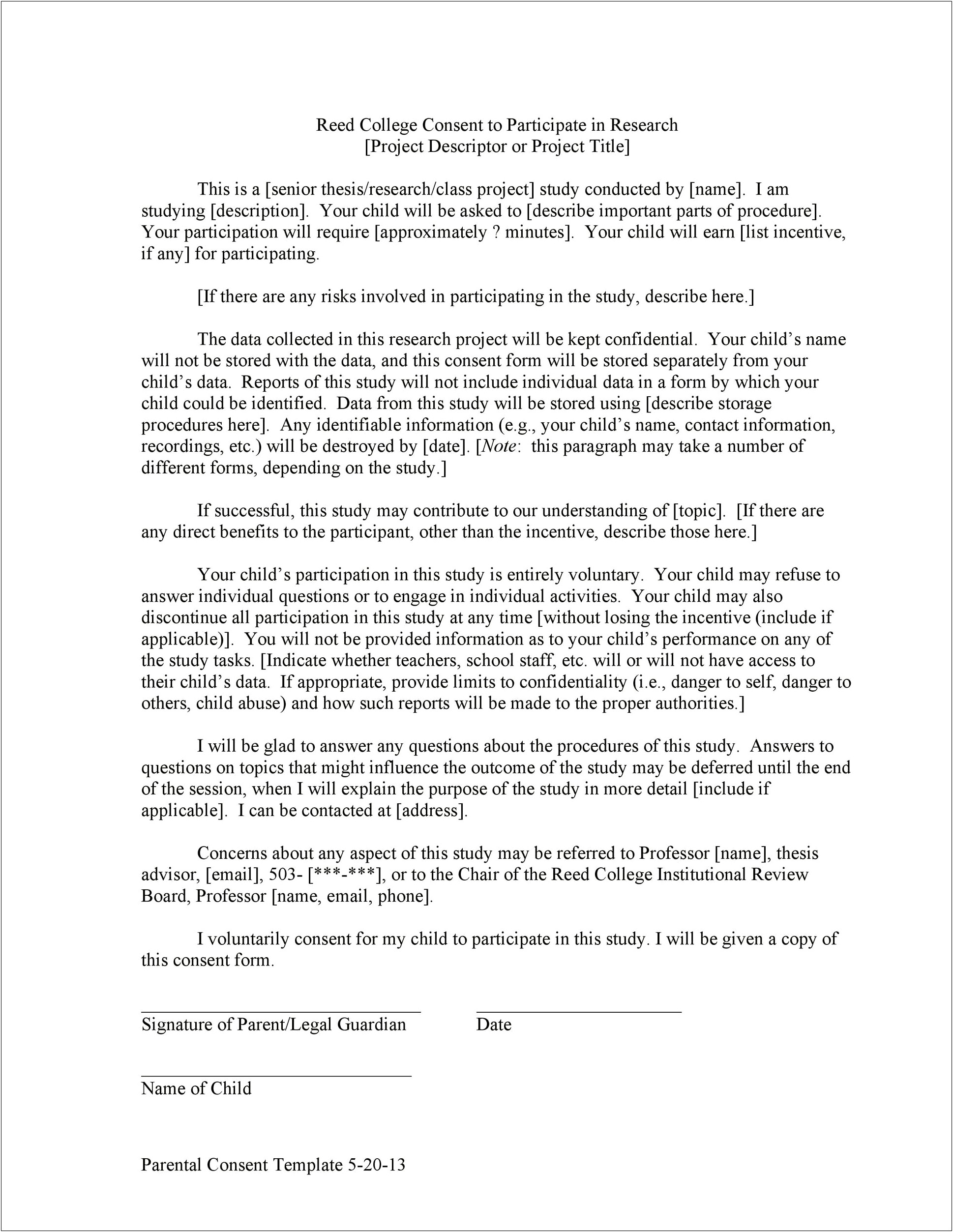 Letter Of Consent For Marriage From Parents Template
