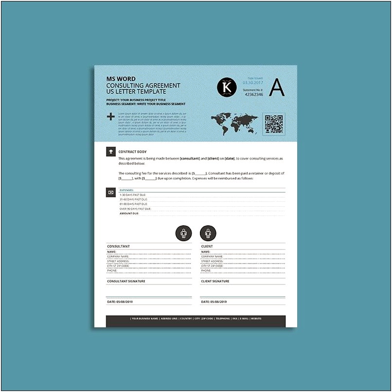 Letter Of Consulting To Client Template