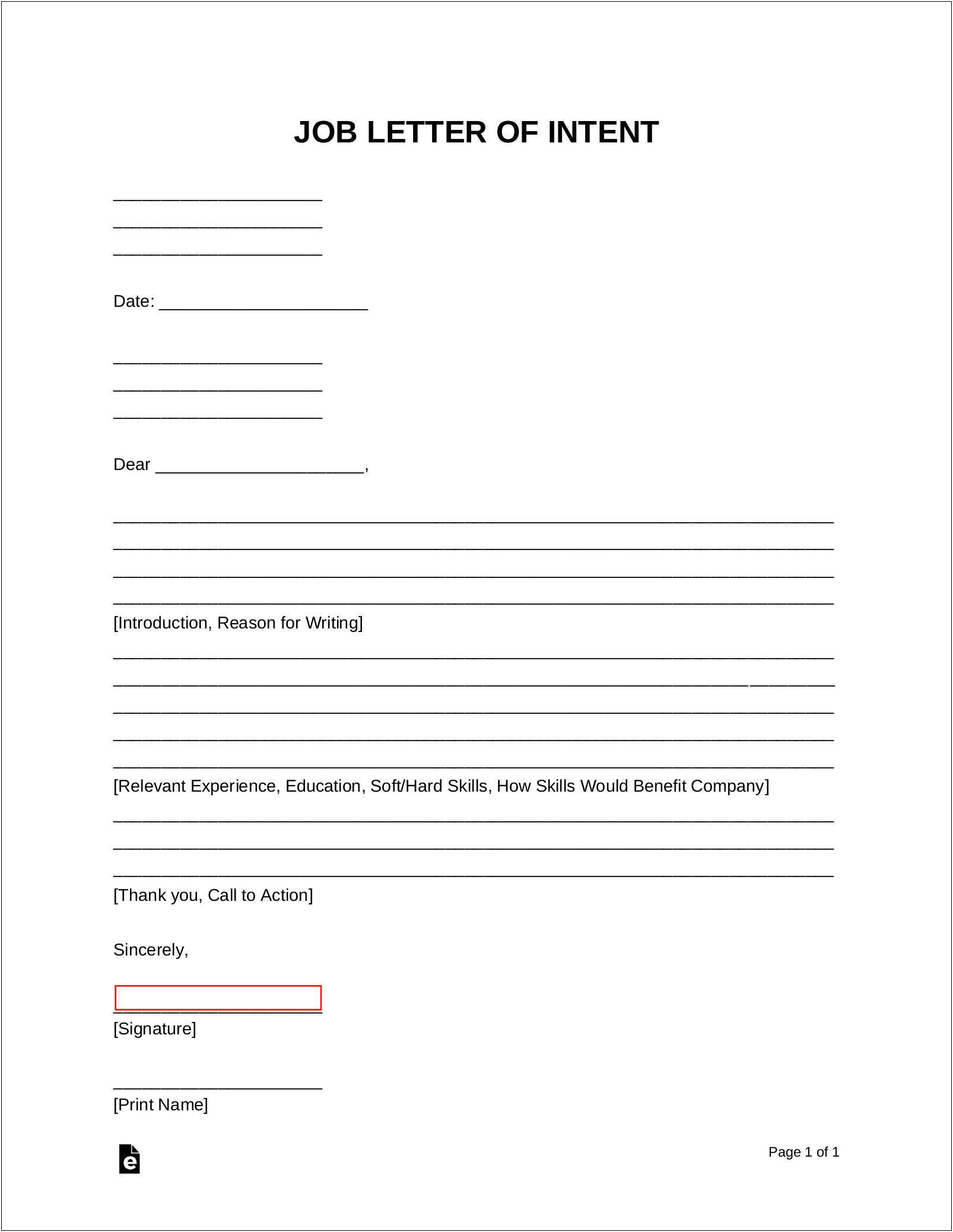 Letter Of Employment From Employer Template