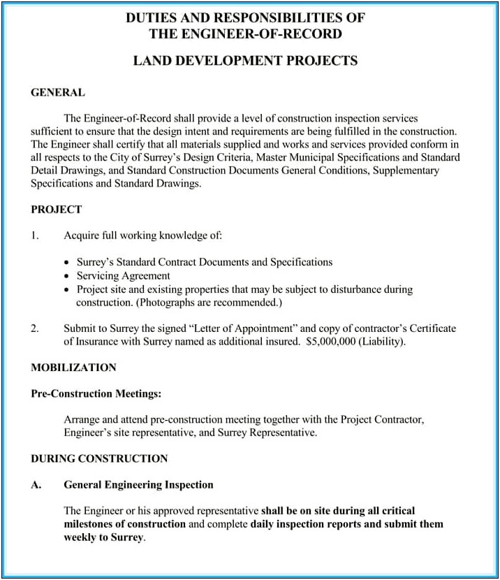 Letter Of Engagement Template Contractor Uk