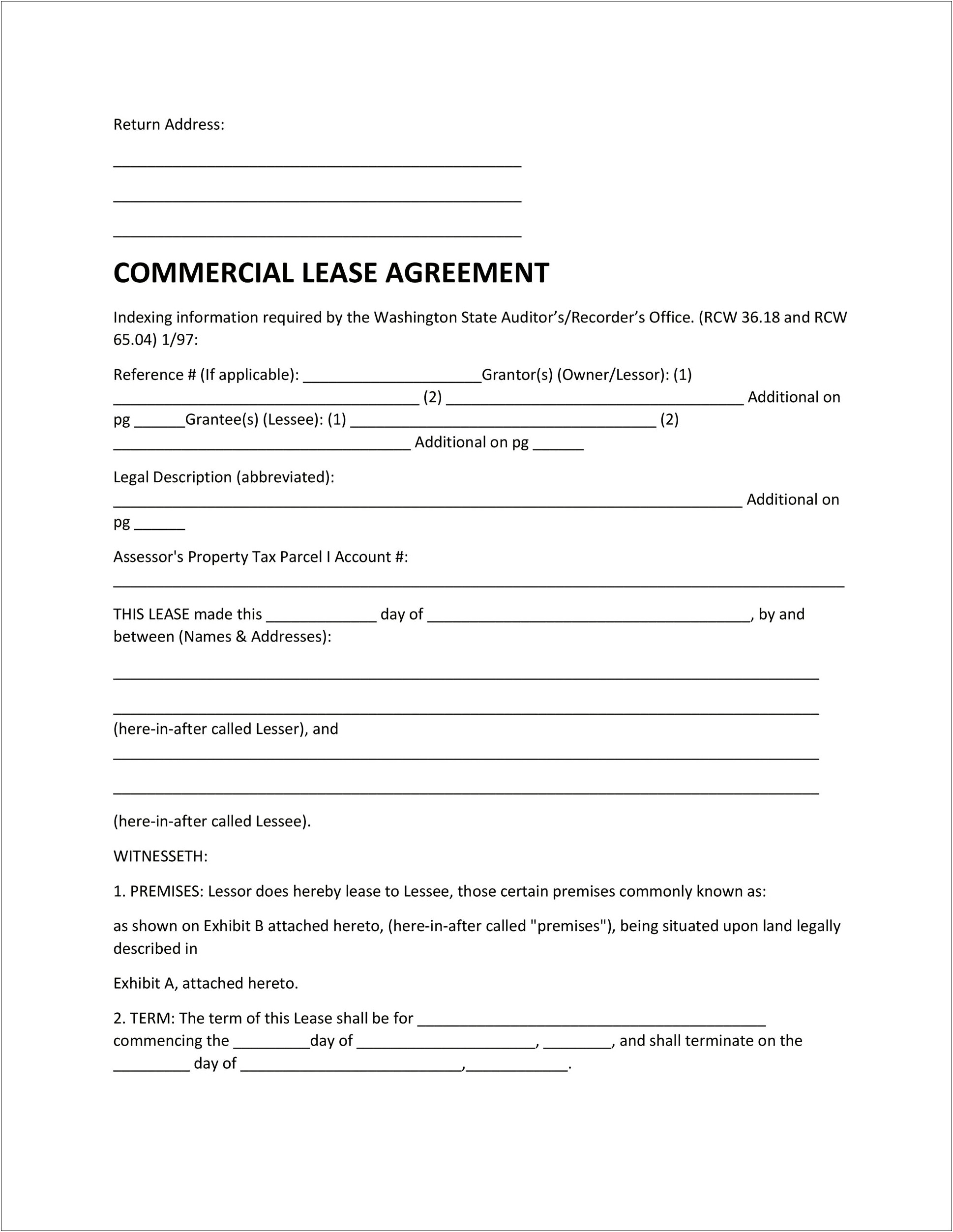 Letter Of Intent Commercial Lease Template Uk