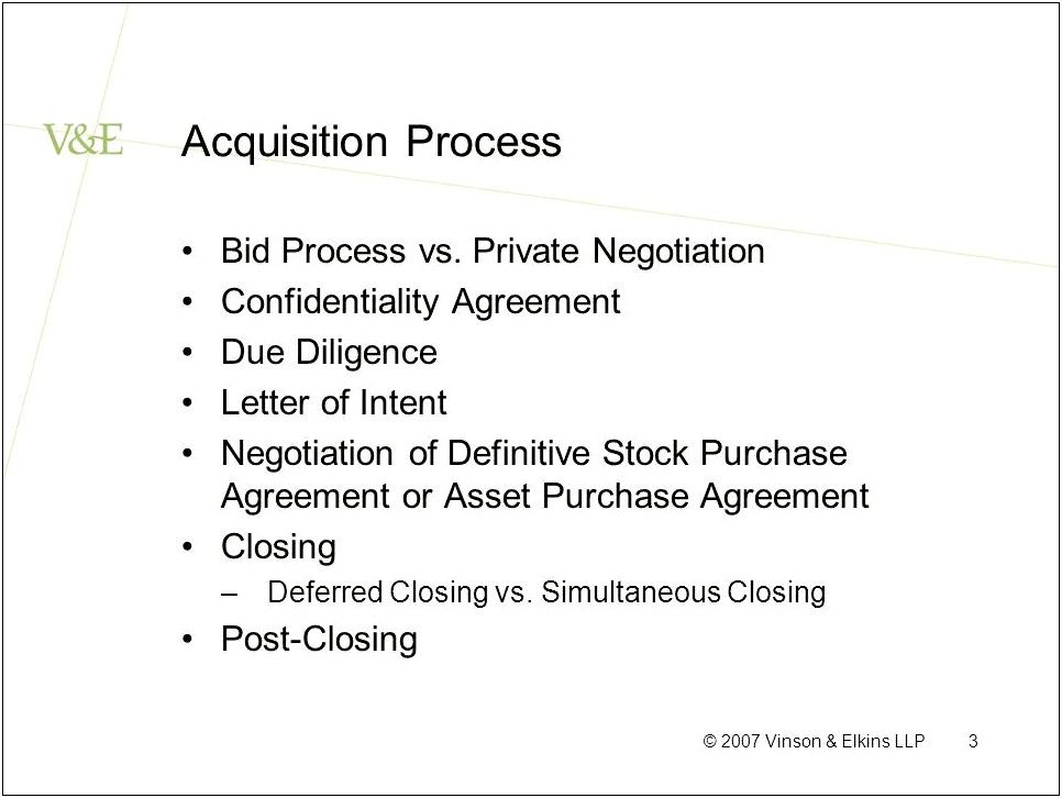 Letter Of Intent Template For Asset Purchase Acquisition