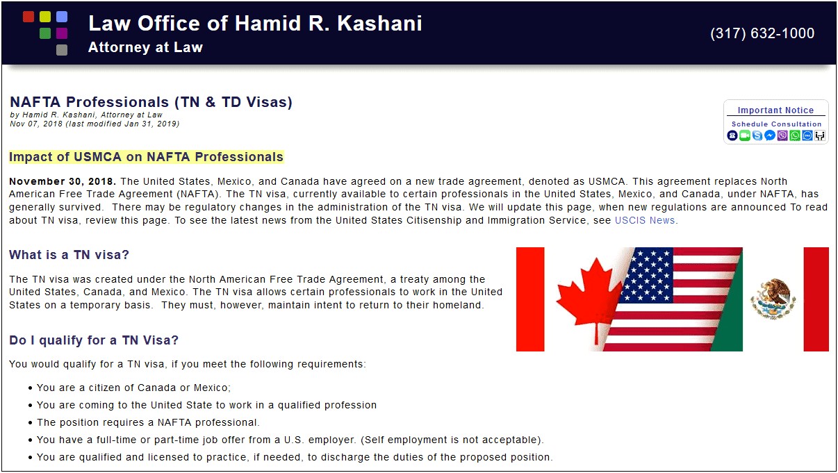 Letter Of Intent Template Tn1 Visa