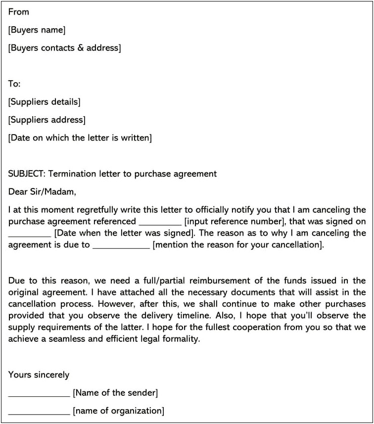 Letter Of Intent To Buy House Template