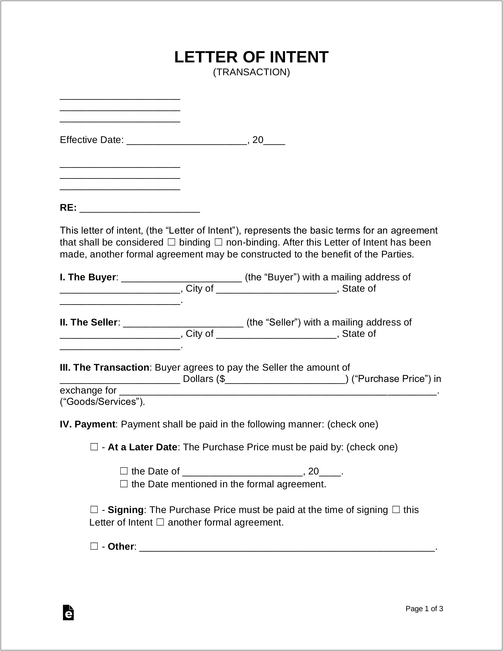 Letter Of Intent To Return To Work Template