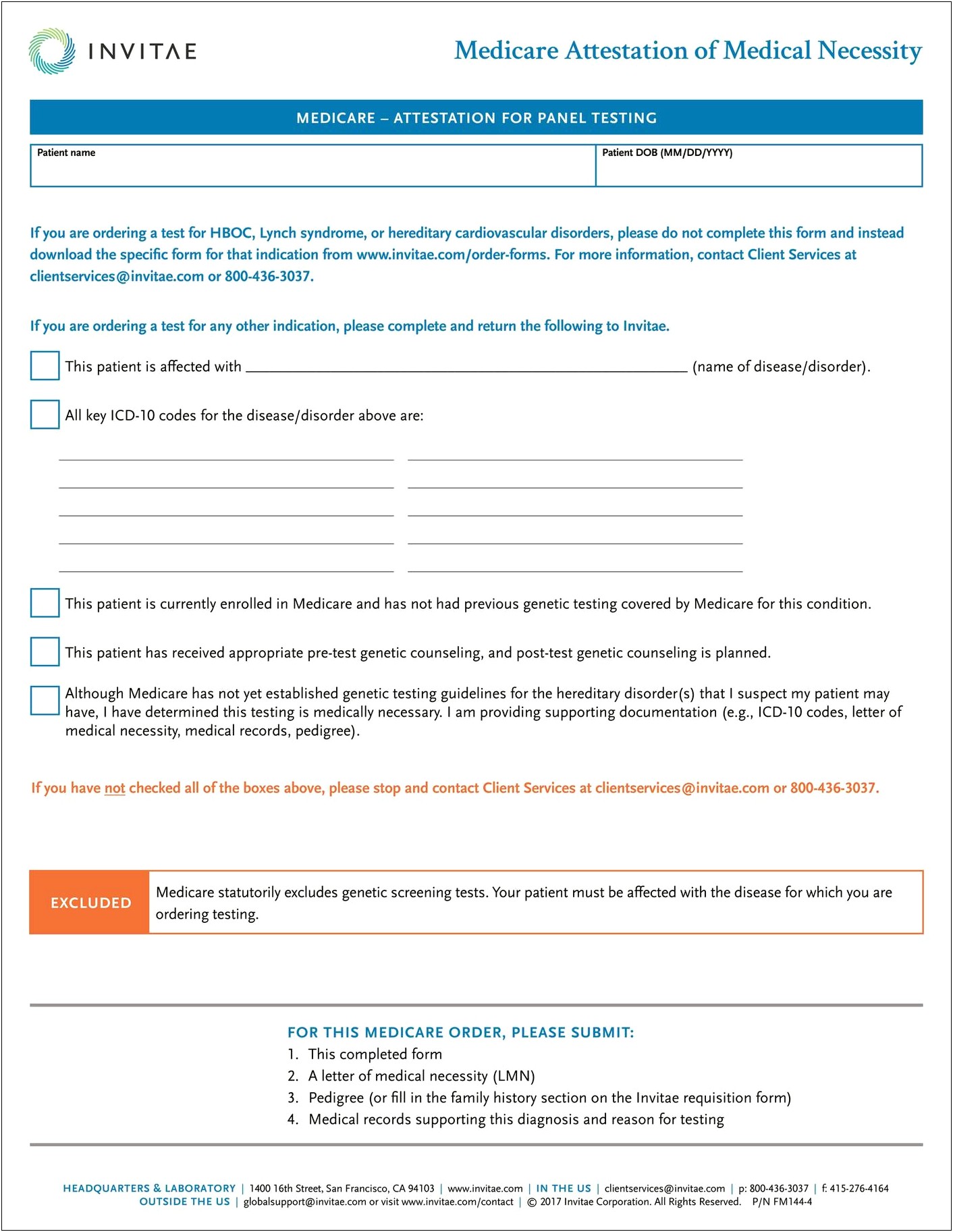 Letter Of Medical Necessity Template Genetic Testing