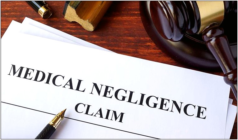 Letter Of Notification Clinical Negligence Template