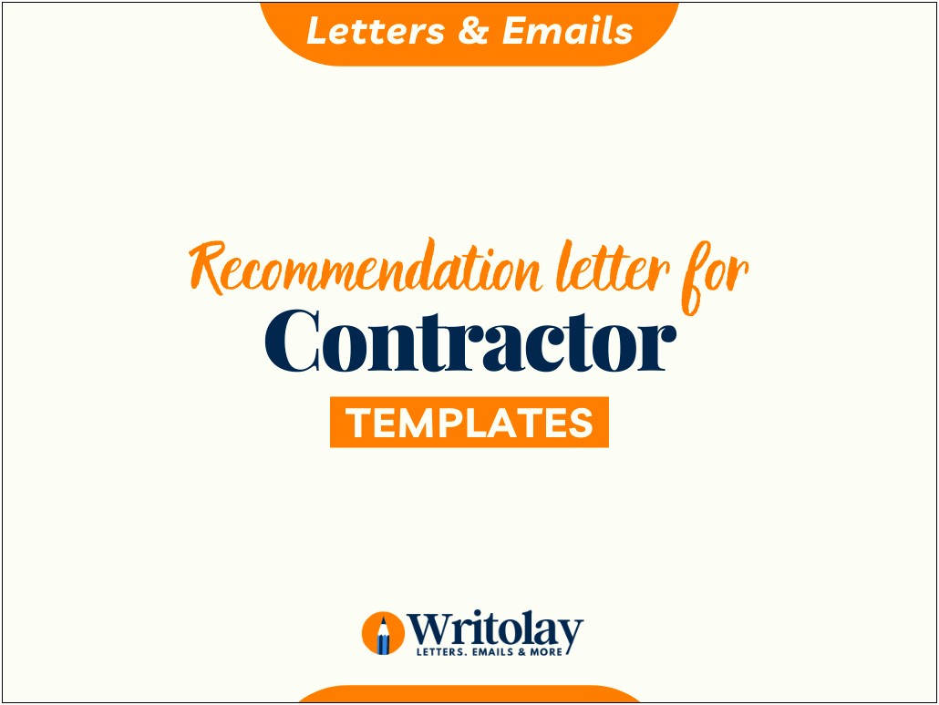 Letter Of Recommendation For Engineering Firm Template